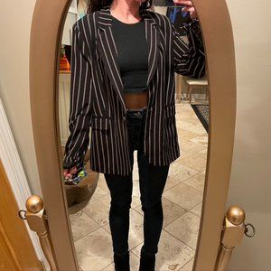 Heartloom Black & Red Stripe Blazer